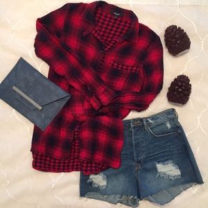 Madewell Flannel Long Sleeve Shirt